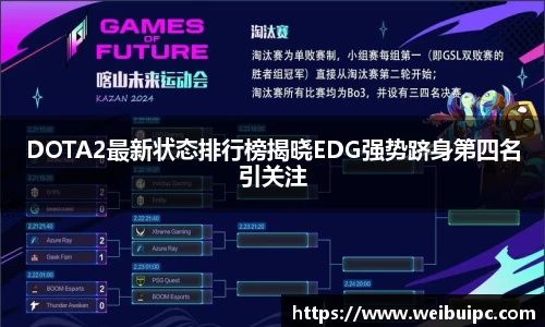 DOTA2最新状态排行榜揭晓EDG强势跻身第四名引关注